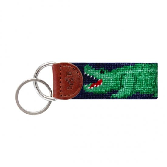 Gator Needlepoint Key Fob - Gaines Jewelers