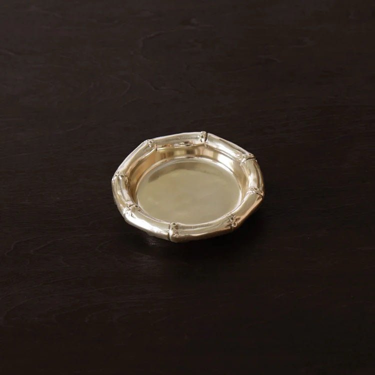 GIFTABLES Sierra Modern Bamboo Wine Coaster (Gold) - Gaines Jewelers