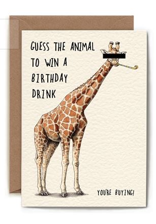 Giraffe Birthday Card - Gaines Jewelers