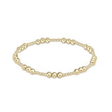 Gold Classic Joy Pattern Bead Bracelet - Gaines Jewelers