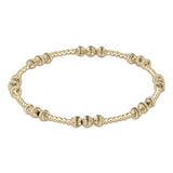 Gold Dignity Joy Pattern Bead Bracelet - Gaines Jewelers