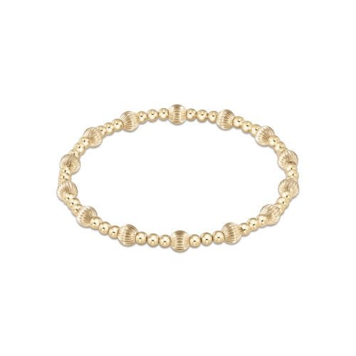 Gold Dignity Sincerity Bead Bracelet - Gaines Jewelers