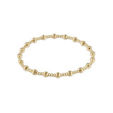 Gold Dignity Sincerity Bead Bracelet - Gaines Jewelers