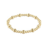 Gold Dignity Sincerity Bead Bracelet - Gaines Jewelers