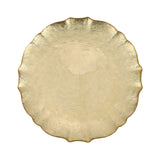 Gold Dinner Plate-Baroque Glass - Gaines Jewelers