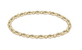 Gold Harmony Grateful Pattern 2.5mm Bead Bracelet - Gaines Jewelers