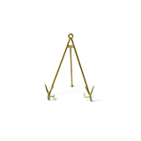Gold Medium Flare Plate Stand - Gaines Jewelers