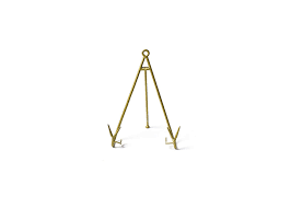 Gold Medium Flare Plate Stand - Gaines Jewelers