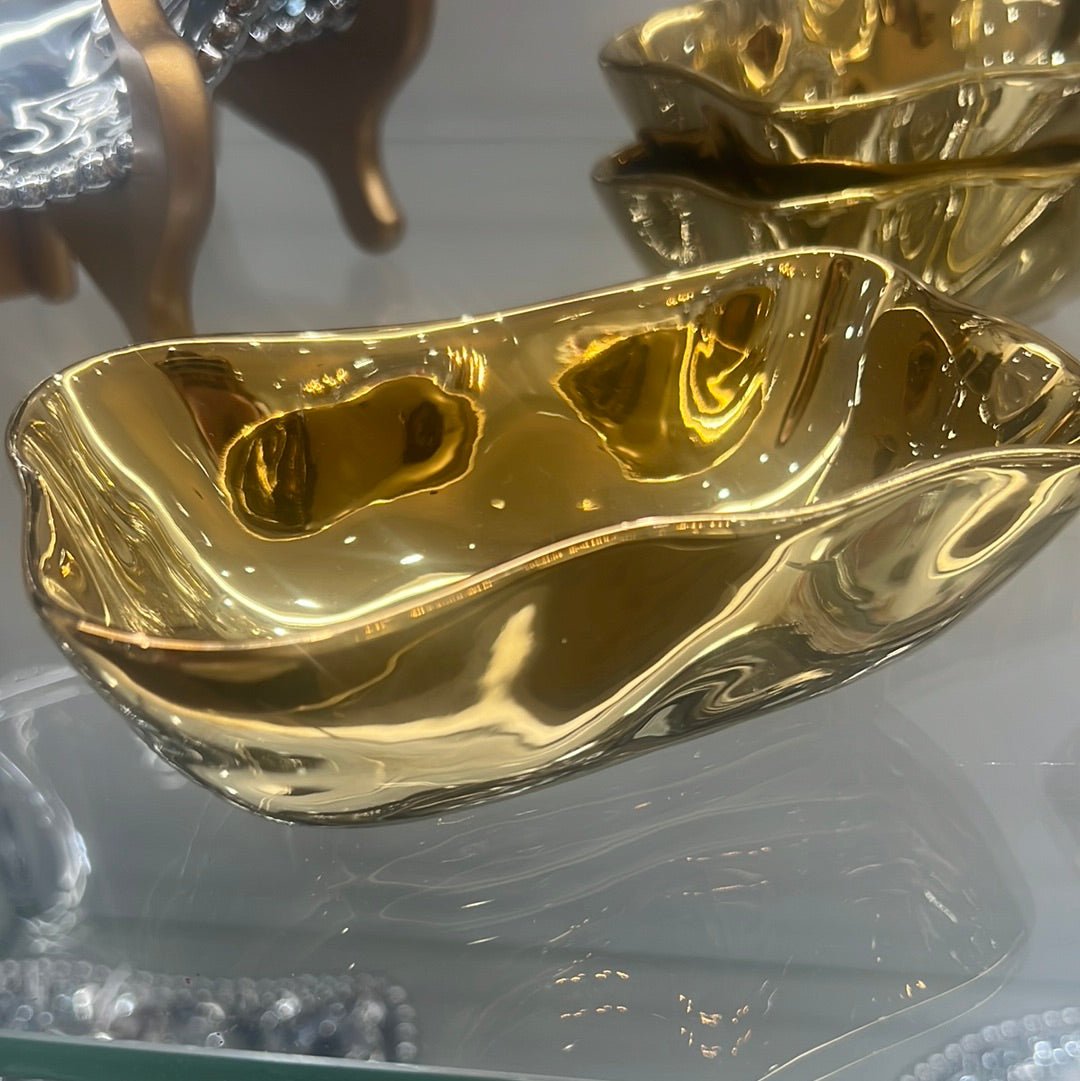 Gold Mini Rectangular Bowl-Moonlight - Gaines Jewelers