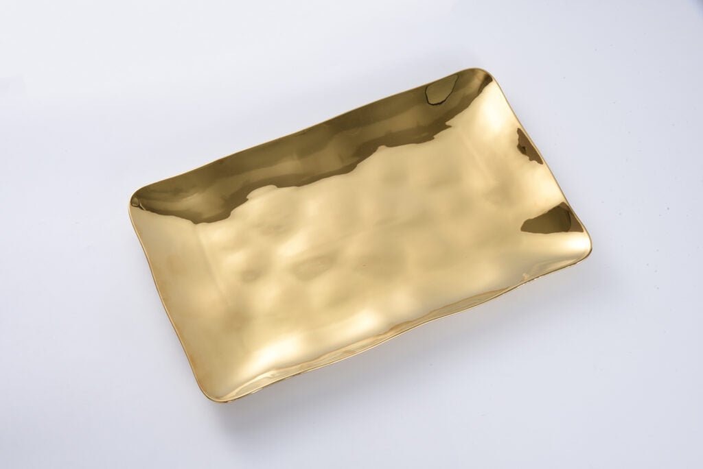 Gold Rectangular Platter-Moonlight - Gaines Jewelers
