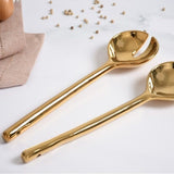 Gold-Salad Servers-Madera - Gaines Jewelers