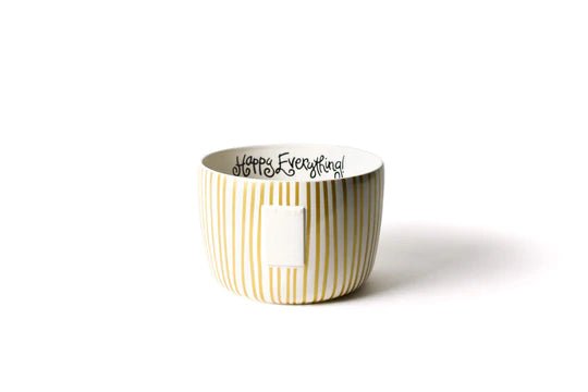 Gold Stripe Big Happy Everything Bowl - Gaines Jewelers