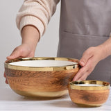 Gold Trim-Large Bowl-Madera - Gaines Jewelers