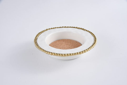 Gold Trim-Wine Bottle Coaster - Gaines Jewelers