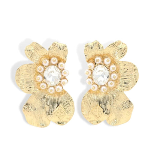 Golden Bloom Statement Earrings - Gaines Jewelers