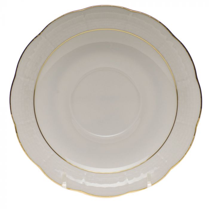 GOLDEN EDGE CHINA - SAUCER - Gaines Jewelers