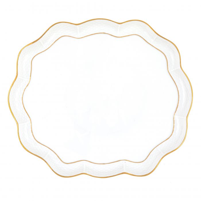Golden Edge Scallop Tray - Gaines Jewelers