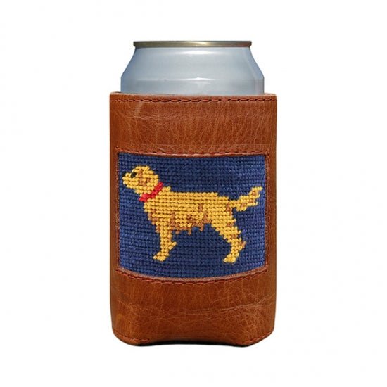 Golden Retriever Needlepoint Can Cooler - Gaines Jewelers