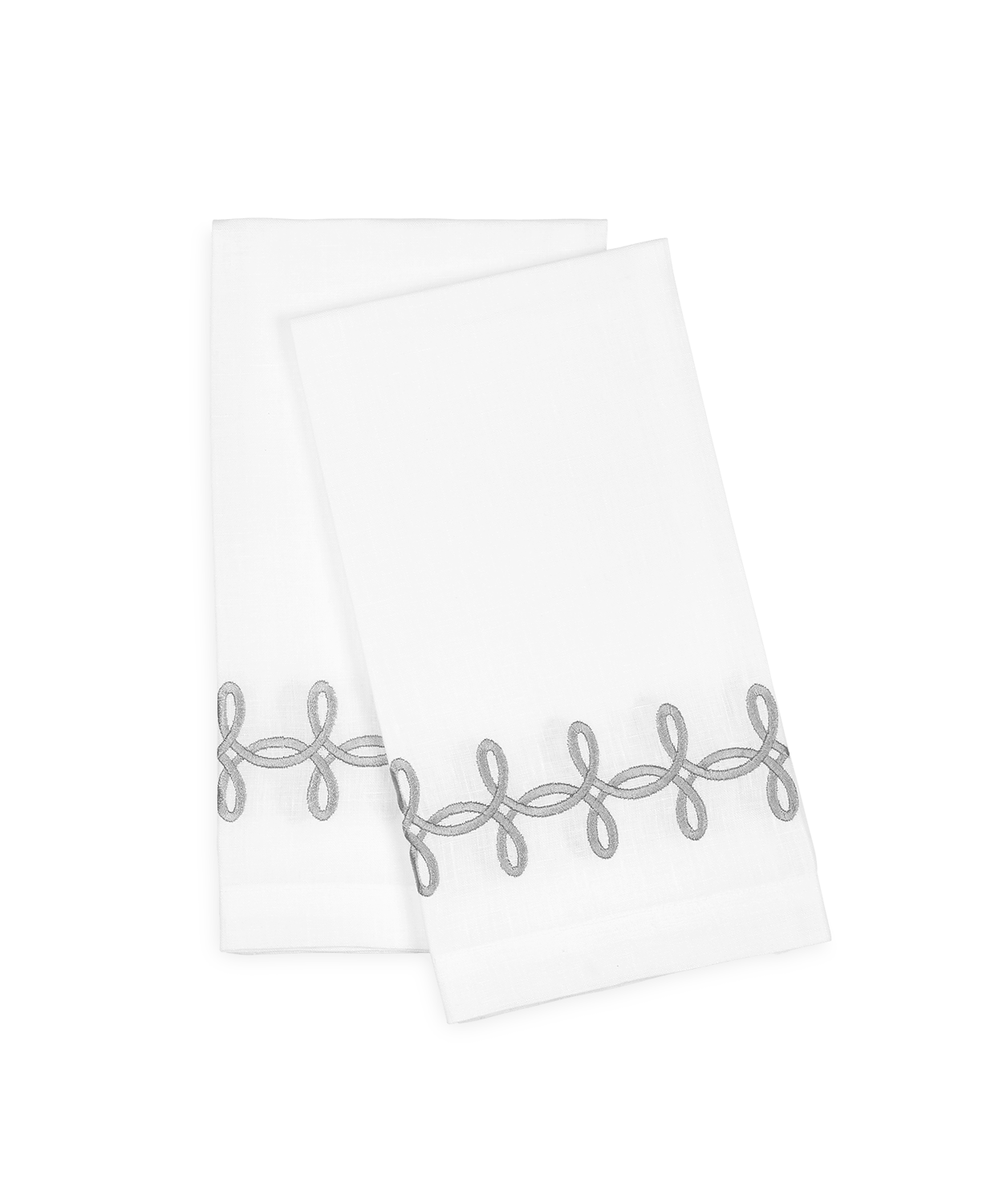 Gordian Knot Guest Towels on Linen Set of 2 - Gaines Jewelers