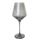 Gray Smoke Wine Stemware - Estelle Colored Glass - Gaines Jewelers