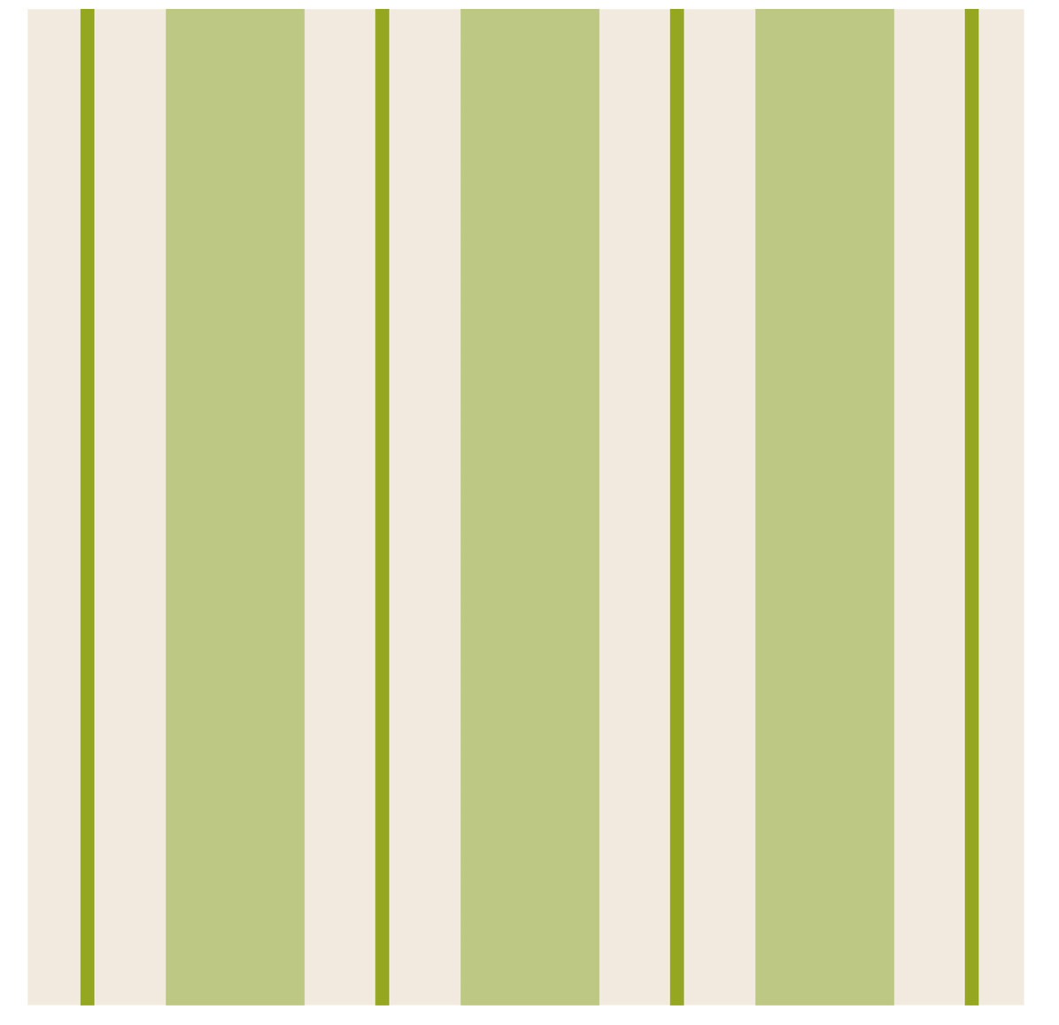 GREEN AWNING STRIPE COCKTAIL NAPKIN - PACK OF 20 Hester and Cook - Gaines Jewelers