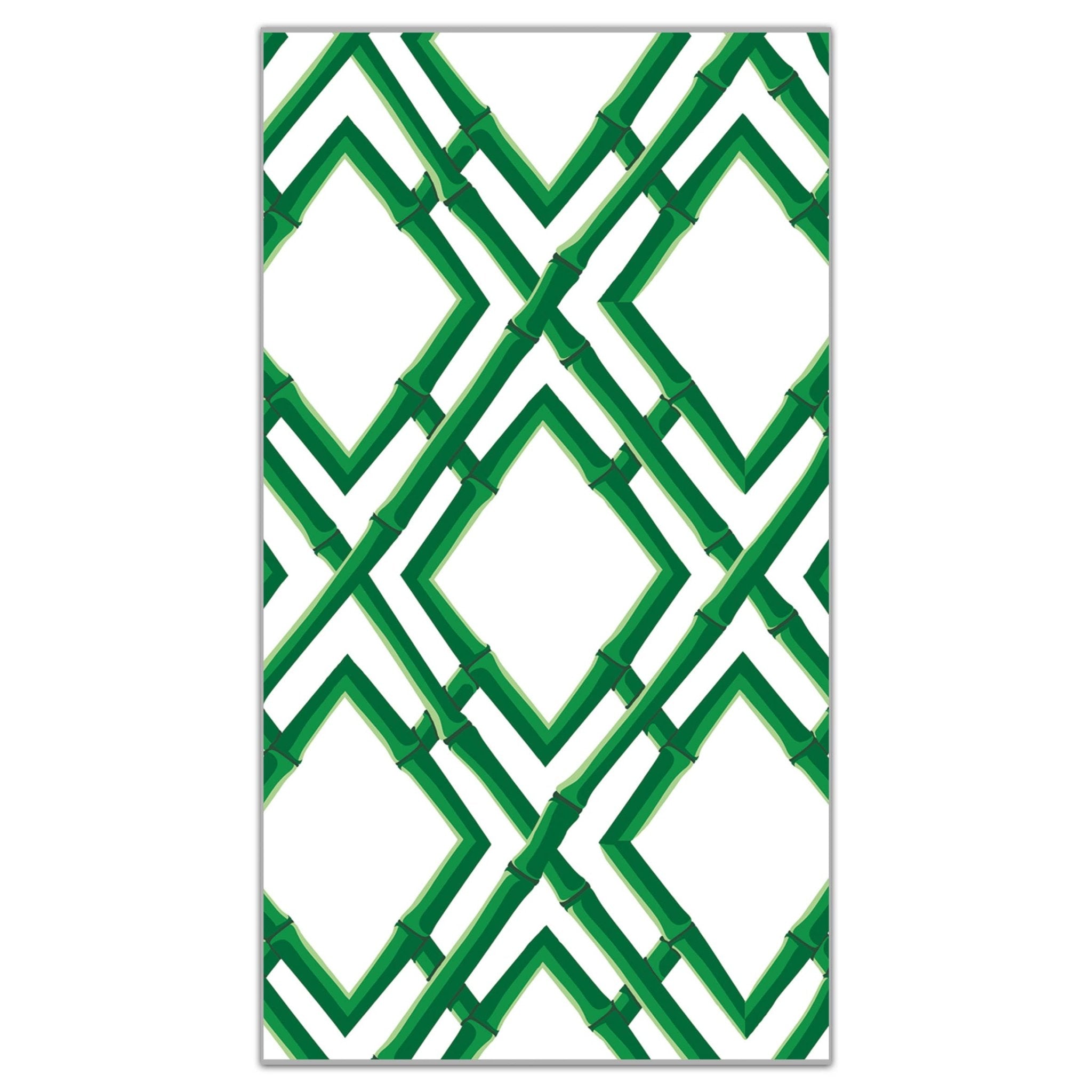Green Bamboo Trellis Paper Guest Towels - Gaines Jewelers