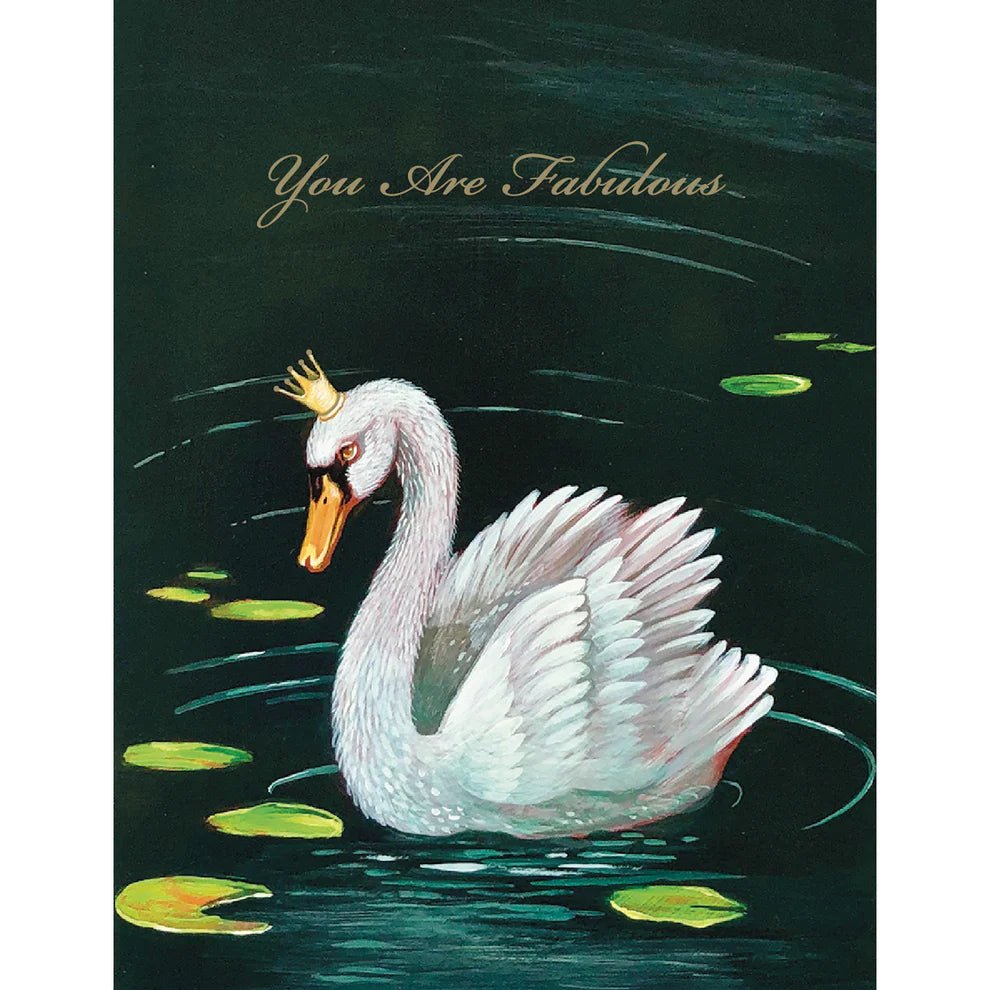 Greeting Card-Fabulous Swan - Gaines Jewelers