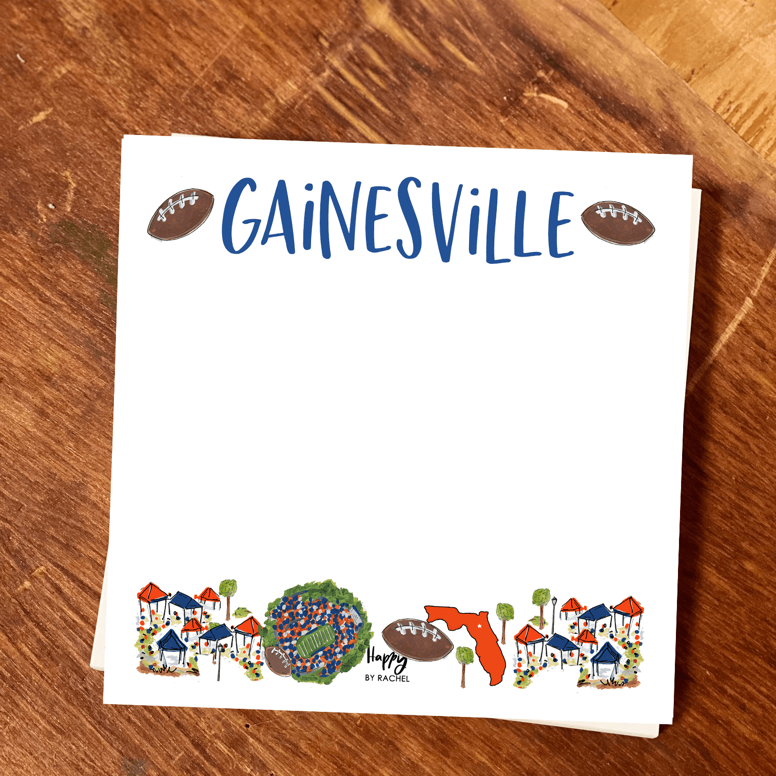 Happy By Rachel, LLC - Gainesville Chunky Notepad-Stationery Writing Pad-100 Pages - Gaines Jewelers