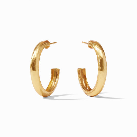 Havana Medium Gold Hoop - Gaines Jewelers