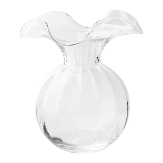 Hibiscus Clear Medium Fluted Vase - Gaines Jewelers