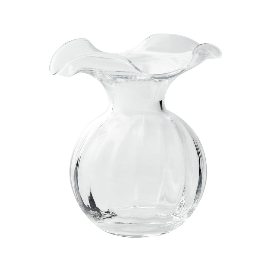 Hibiscus Clear Small Fluted Vase - Gaines Jewelers