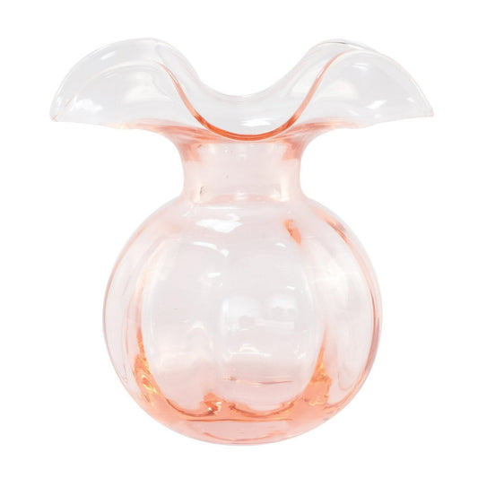 Hibiscus Pink Medium Fluted Vase - Gaines Jewelers
