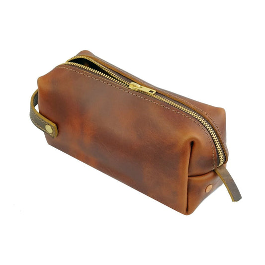 High Line Large Leather Toiletry Bag - Gaines Jewelers