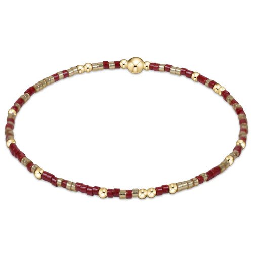 Hope Unwritten Gameday Bracelet-Gold Luster and Wine - Gaines Jewelers