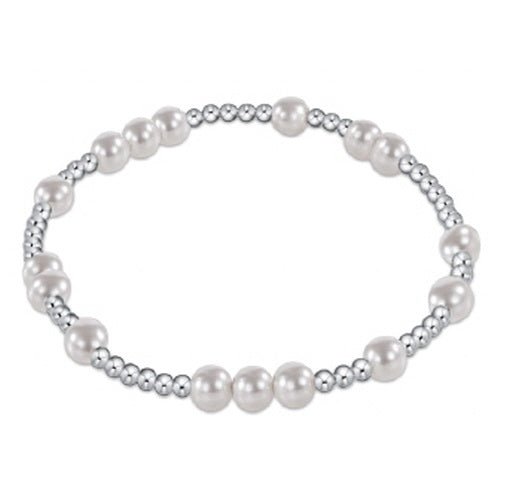 Hope Unwritten Sterling Bead Bracelet - Pearl - Gaines Jewelers