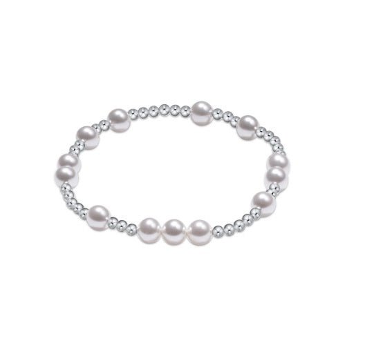 Hope Unwritten Sterling Bead Bracelet - Pearl - Gaines Jewelers