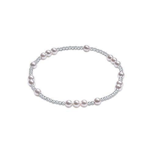 Hope Unwritten Sterling Bead Bracelet - Pearl - Gaines Jewelers