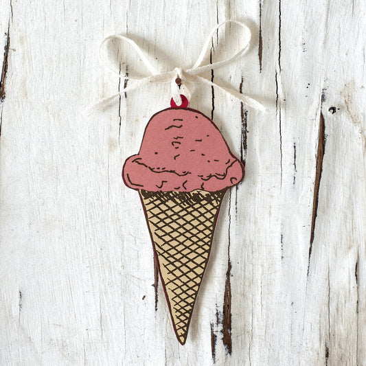 Ice Cream Cone Gift Tag - Gaines Jewelers