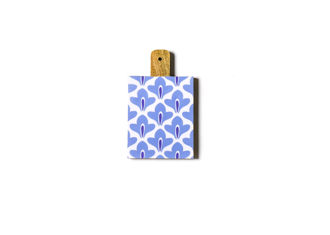 Iris Blue Sprout Mango Wood Small Rectangle Board - Gaines Jewelers