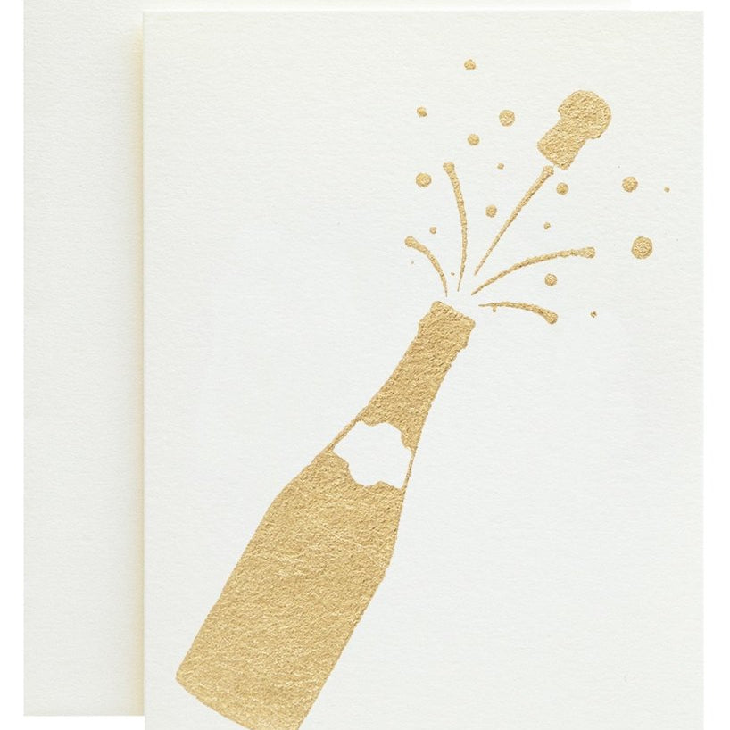 IVORY CHAMPAGNE BOTTLE CARD - Hester and Cook - Gaines Jewelers