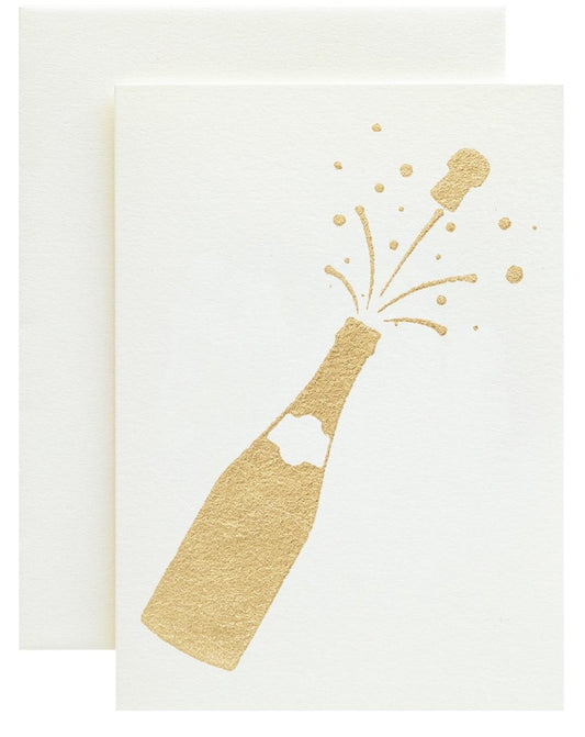 IVORY CHAMPAGNE BOTTLE CARD - Hester and Cook - Gaines Jewelers