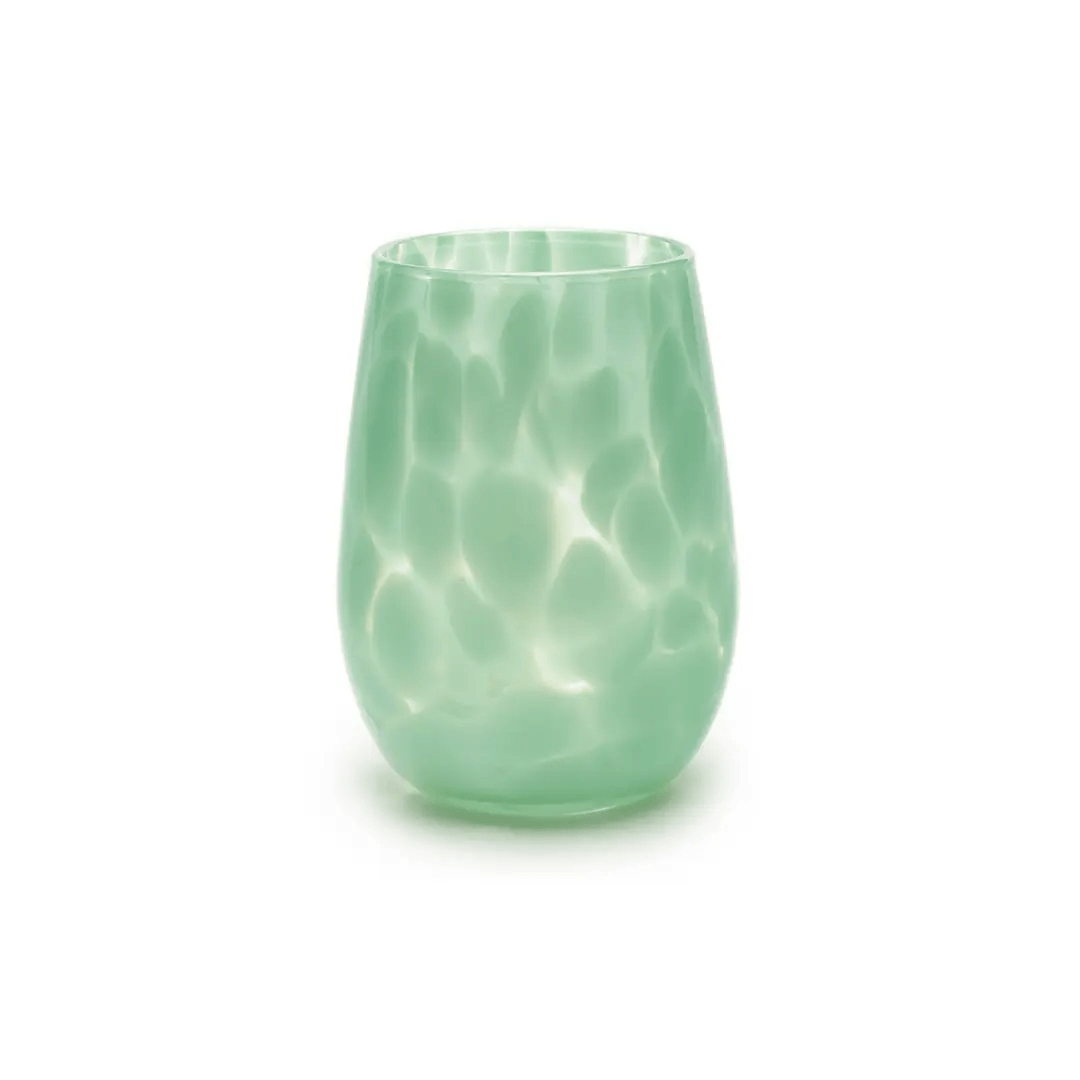 Jade Green Fristy Stemless Wine Glass - Gaines Jewelers