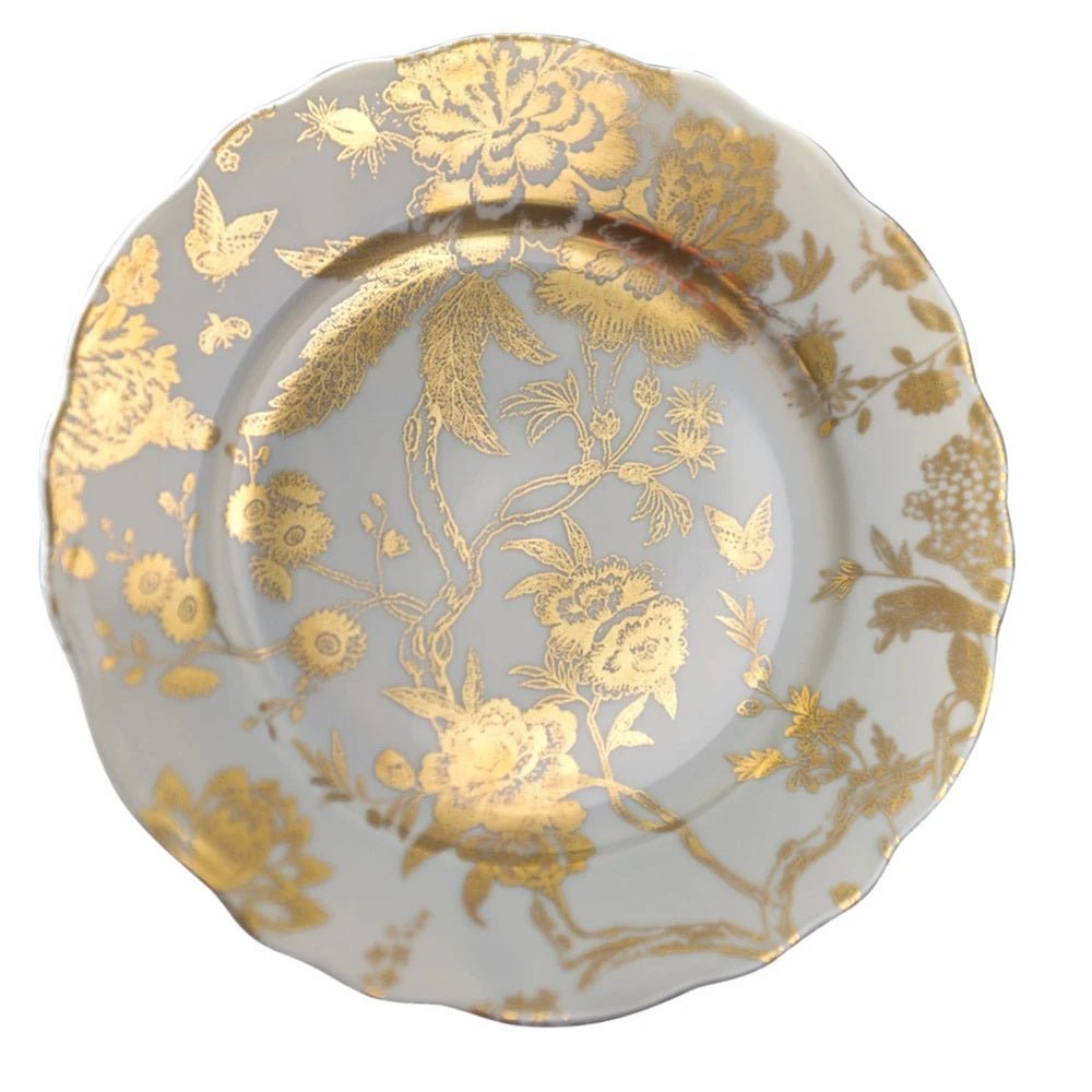Jardin Secret Accent Plate White & Gold - Deshoulieres - Gaines Jewelers