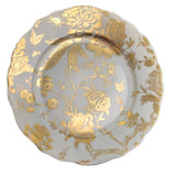 Jardin Secret Accent Plate White & Gold - Deshoulieres - Gaines Jewelers