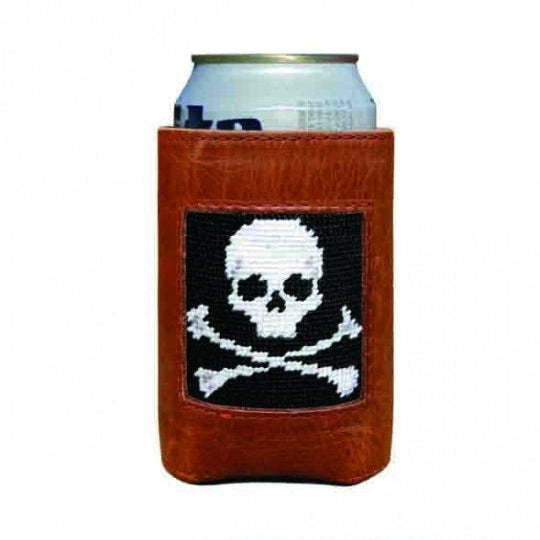 Jolly Roger Needlepoint Can Cooler - Gaines Jewelers