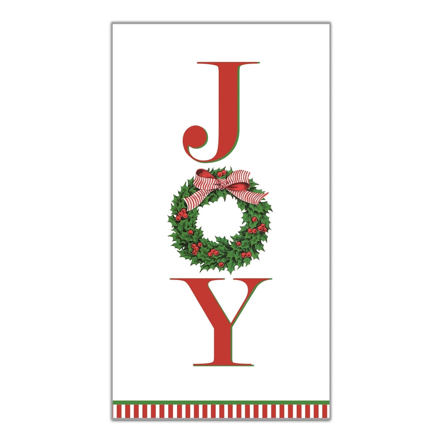 JOY Holly Wreath Paper Guest Towels - Gaines Jewelers