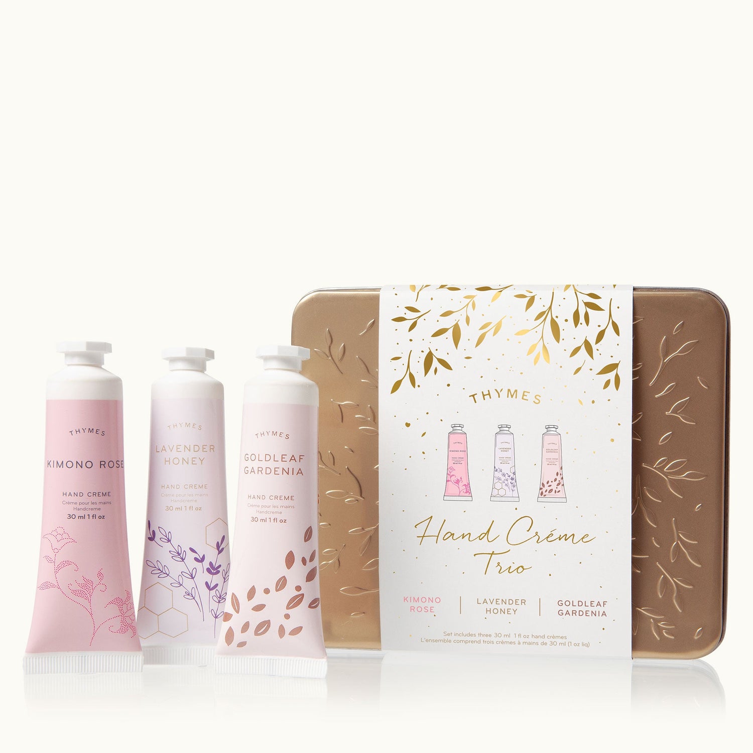 Kimono Rose, Lavender Honey & Goldleaf Gardenia Hand Cream Trio - Gaines Jewelers