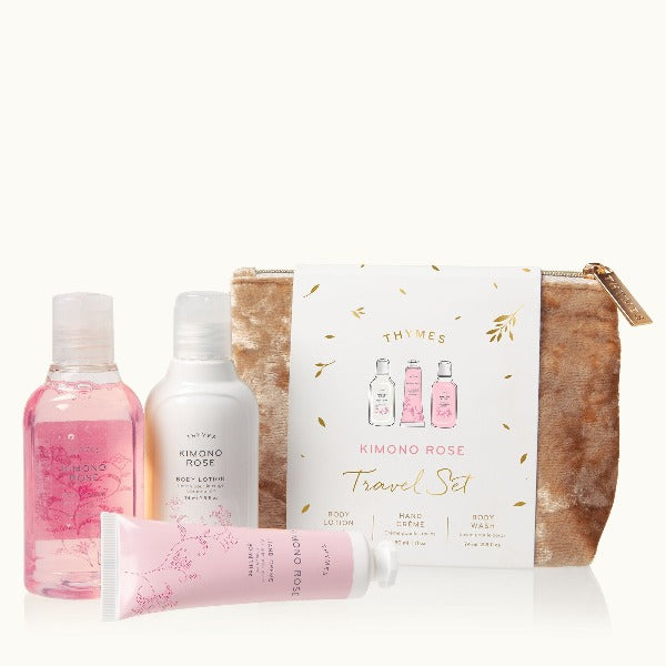 Kimono Rose Travel Set with Beauty Bag - Gaines Jewelers