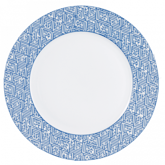 Labyrinth Service Plate Blue - Gaines Jewelers