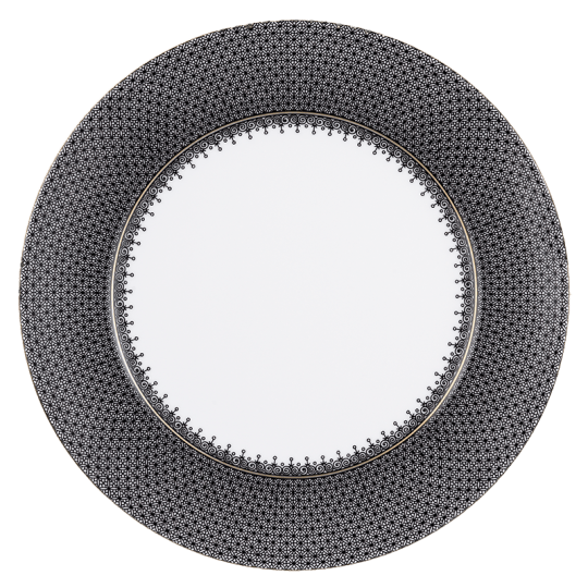 LACE SERVICE PLATE BLACK - Gaines Jewelers